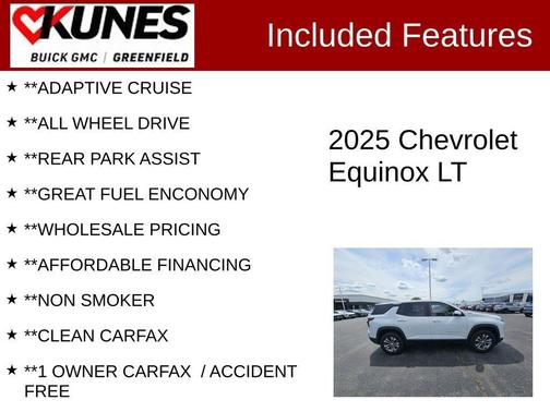 Summit White 2025 Chevrolet Equinox 1LT