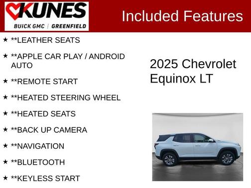 Summit White 2025 Chevrolet Equinox 1LT