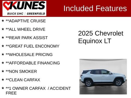 Summit White 2025 Chevrolet Equinox 1LT
