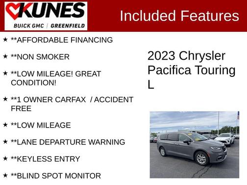 Ceramic White 2023 Chrysler Pacifica Touring L