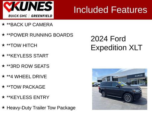Black Metallic 2024 Ford Expedition XLT