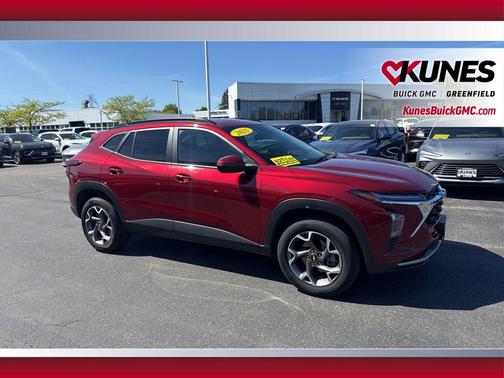 Crimson Metallic 2025 Chevrolet Trax LT