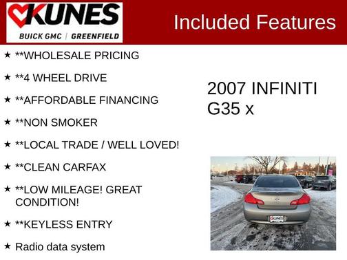 2007 INFINITI G35x Base