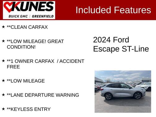 Silver Metallic 2024 Ford Escape ST-Line