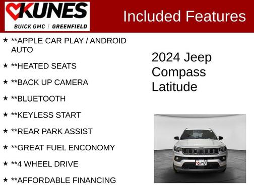 Silver Zynith Metallic Clearcoat 2024 Jeep Compass Latitude