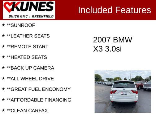 2007 BMW X3 3.0si
