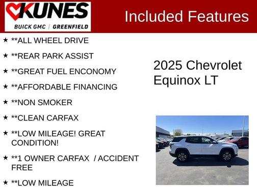 Summit White 2025 Chevrolet Equinox 1LT