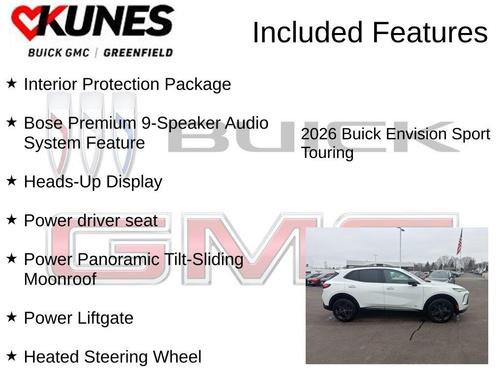 Summit White 2026 Buick Envision Sport Touring AWD