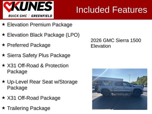 2026 GMC Sierra 1500 Elevation