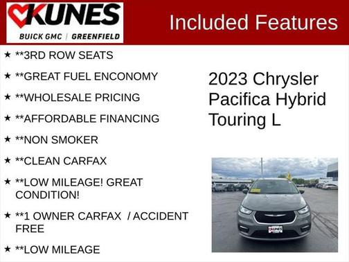 2023 Chrysler Pacifica Hybrid Touring L