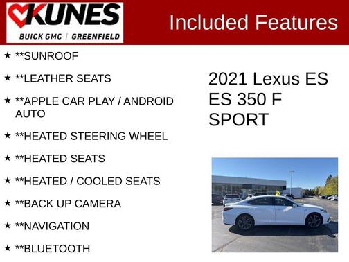 2021 Lexus ES 350 F Sport