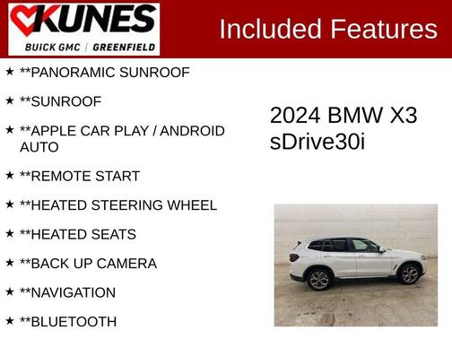 2024 BMW X3 sDrive30i
