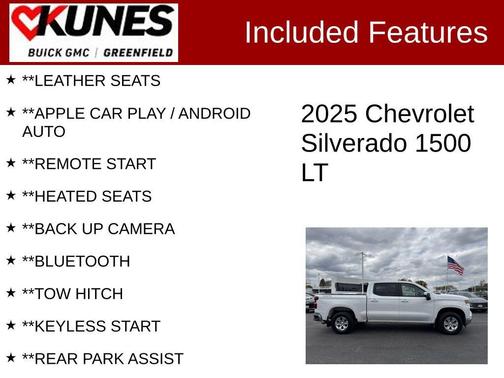 Summit White 2025 Chevrolet Silverado 1500 LT