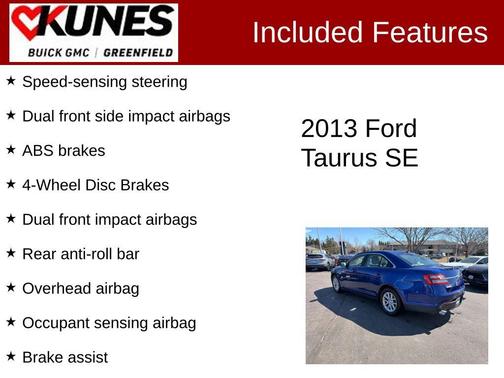 Deep Impact Blue 2013 Ford Taurus SE