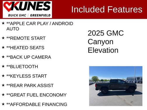 Deep Bronze Metallic 2025 GMC Canyon Elevation
