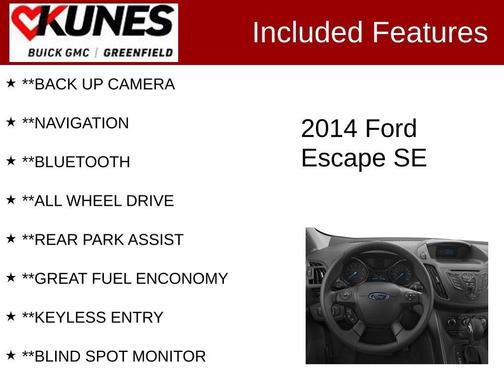 Ingot Silver 2014 Ford Escape SE