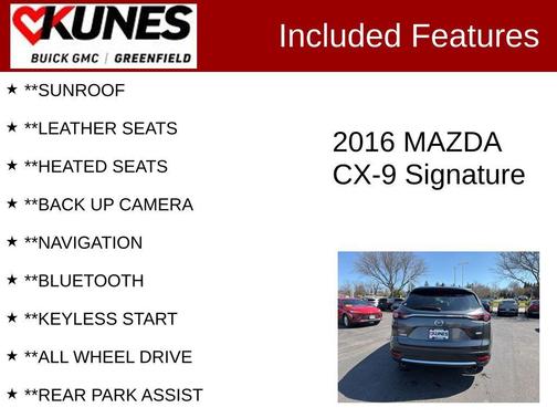 Machine Gray 2016 Mazda CX-9 Signature