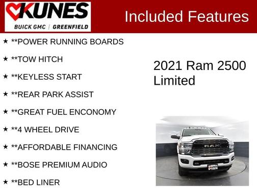 2021 RAM 2500 Limited Mega Cab 4x4 6'4' Box
