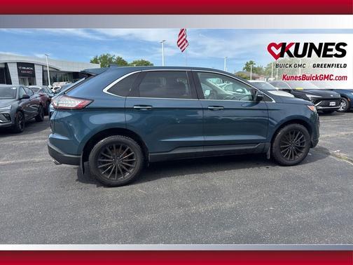 Blue Metallic 2016 Ford Edge Titanium