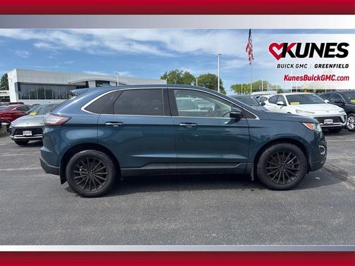 Blue Metallic 2016 Ford Edge Titanium