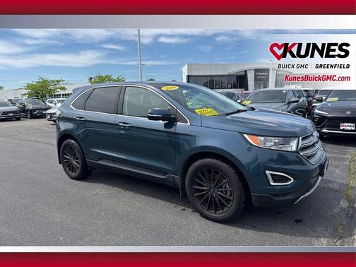 Blue Metallic 2016 Ford Edge Titanium