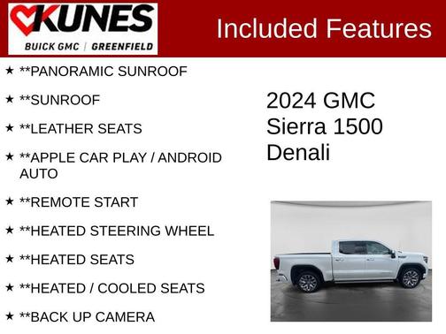 White Frost Tricoat 2024 GMC Sierra 1500 Denali