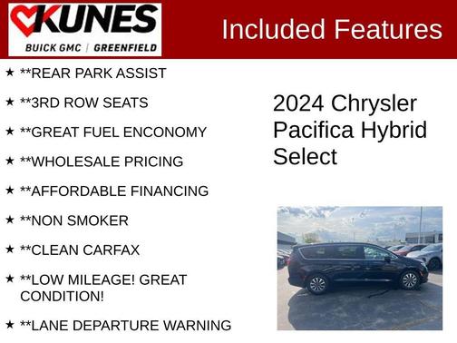 Diamond Black Crystal Pearlcoat 2024 Chrysler Pacifica Hybrid Select