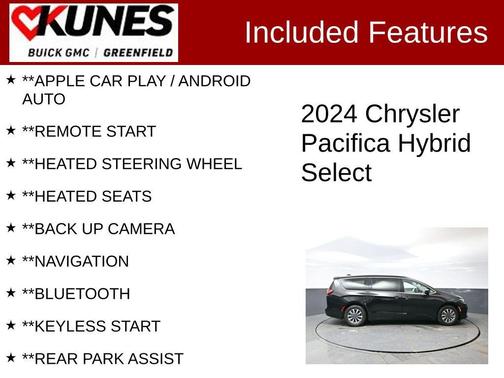 Diamond Black Crystal Pearlcoat 2024 Chrysler Pacifica Hybrid Select