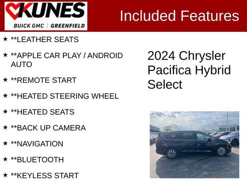 Diamond Black Crystal Pearlcoat 2024 Chrysler Pacifica Hybrid Select
