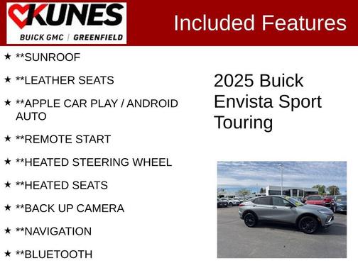 Moonstone Gray Metallic 2025 Buick Envista Sport Touring FWD