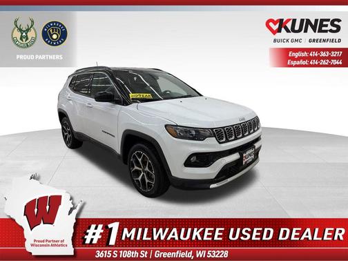 Bright White Clearcoat 2025 Jeep Compass Limited