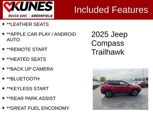 Red Hot Pearlcoat 2025 Jeep Compass Trailhawk