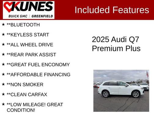 White 2025 Audi Q7 55 Premium Plus