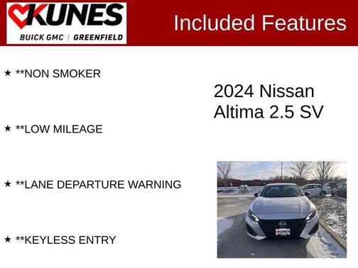 Brilliant Silver Metallic 2024 Nissan Altima 2.5 SV