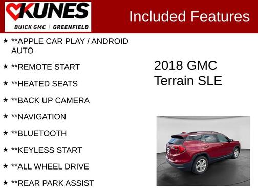Red Quartz Tintcoat 2018 GMC Terrain SLE