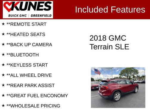Red Quartz Tintcoat 2018 GMC Terrain SLE