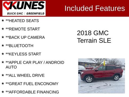 Red Quartz Tintcoat 2018 GMC Terrain SLE