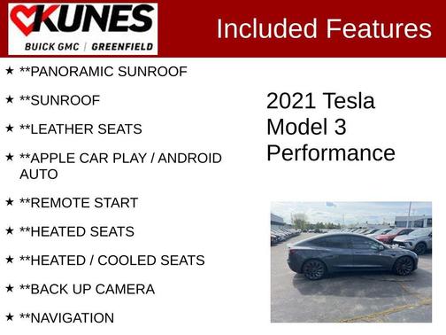Gray 2021 Tesla Model 3 Performance