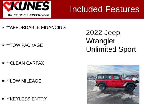 2022 Jeep Wrangler Unlimited Sport