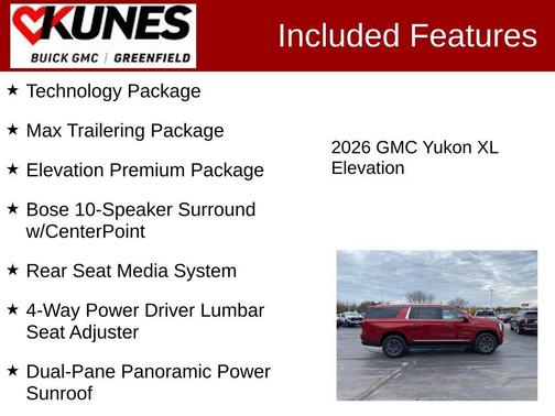 2026 GMC Yukon XL 4WD Elevation
