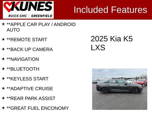 Interstellar Gray 2025 Kia K5 LXS
