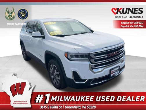Summit White 2023 GMC Acadia FWD SLE
