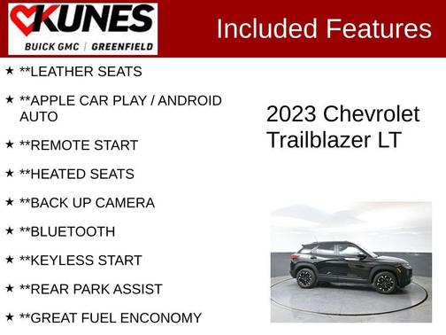 Black Metallic 2023 Chevrolet Trailblazer LT