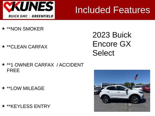 Summit White 2023 Buick Encore GX Select