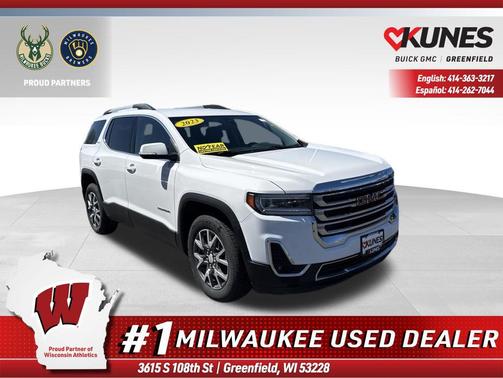 Summit White 2023 GMC Acadia AWD SLT
