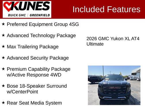 2026 GMC Yukon XL 4WD AT4 Ultimate