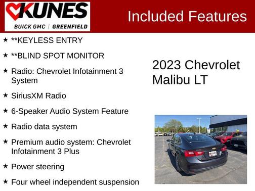 Dark Ash Metallic 2023 Chevrolet Malibu FWD 1LT