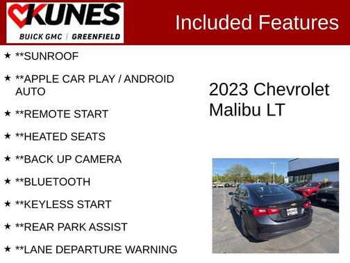 Dark Ash Metallic 2023 Chevrolet Malibu FWD 1LT