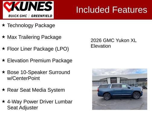 2026 GMC Yukon XL 4WD Elevation
