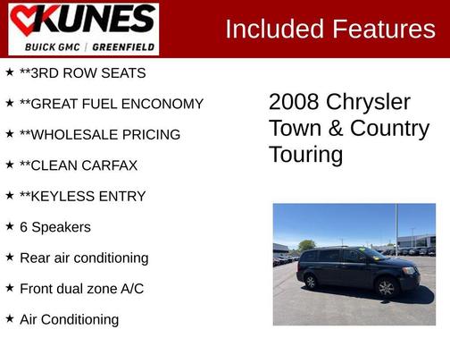 Modern Blue Pearl 2008 Chrysler Town & Country Touring
